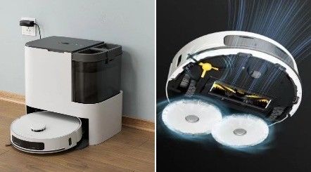 Smart Robot Vacuum Cleaner With Washable Filter And TUYA APP For Hassle-Free Cleaning