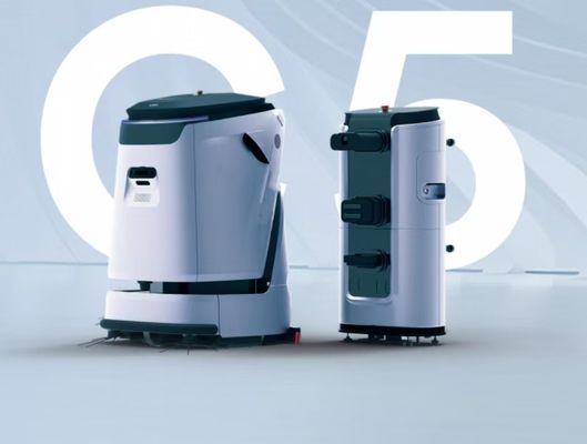 Large Area Clean Commercial Robot Floor Cleaner With 90L Big Water Tank 2000sqm/h