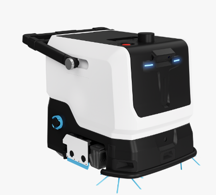Commercial Robot Floor Cleaner With Base Station Discharge Water