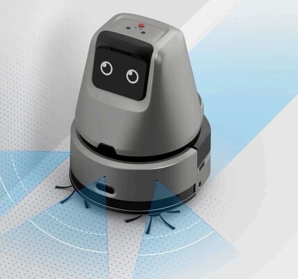 Commercial Robot Floor Cleaner With Base Station Discharge Water