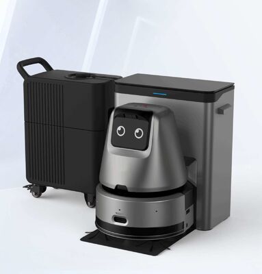 Commercial Robot Floor Cleaner With Base Station Discharge Water